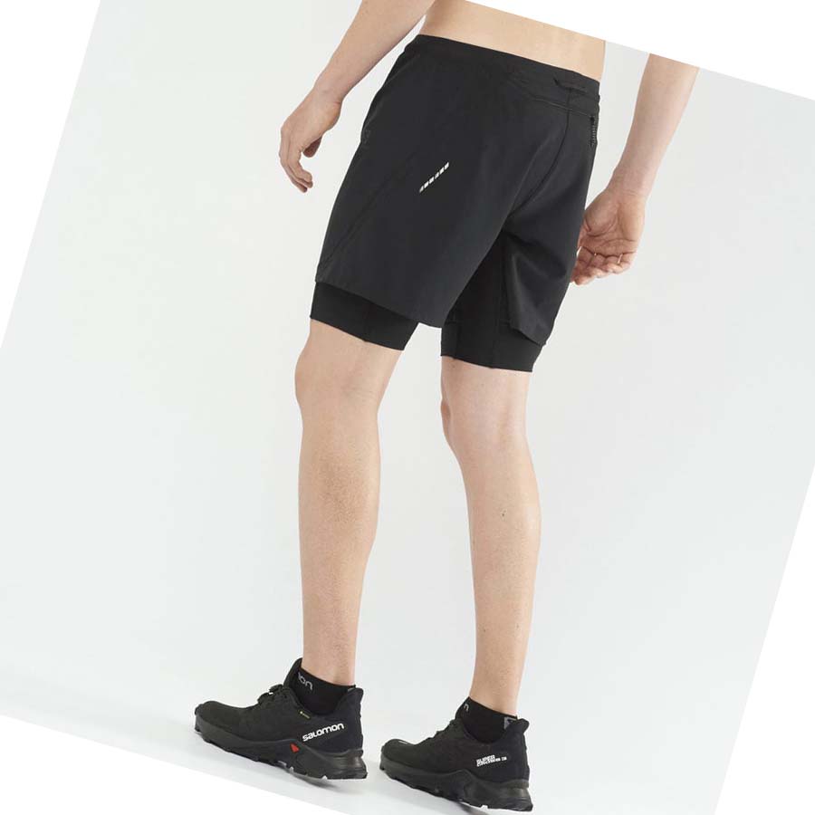 Bermudas Salomon CROSS TWINSKIN Hombre Negros | MX 3152SGL